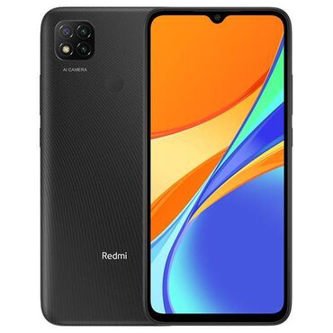 Мирлан: Xiaomi, Redmi 9C, Колдонулган, 64 ГБ, түсү - Кара, 2 SIM