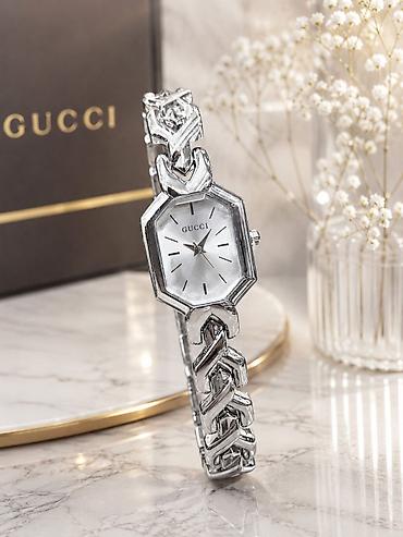 3d saatlar: GUCCI qadın qol saatı – zərif zəncirvari qolbaq dizaynı və — 6