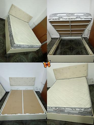 ortopedik içlik: Bazalı taxt və ortopedik matrass dəsti - Ölçü: 160 x 200 sm - Taxt — 1