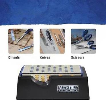 Ostali pribor i dodaci za alate: Dijamantski kamen za oštrenje 4-u-1 sa postoljem - Profesionalni — 23