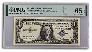 kohnə dollar: 1 Dollar, 1957 il, Vəziyyəti: Əla — 1
