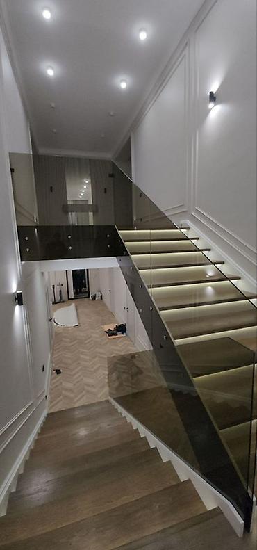 Готовые перила: Готовые перила, Материал: Стекло, Для лестницы — 7