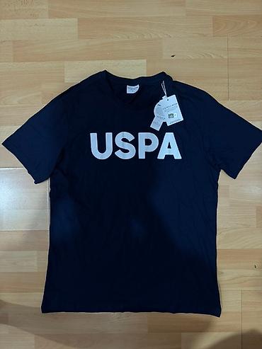 us polo assn: Мужская футболка, L, Us Polo Assn, Новый, цвет - Синий, Самовывоз — 1