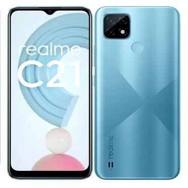 mobilni telefoni valjevo: Realme C21, 64 GB, bоја - Svetloplava, Garancija, Sa tastaturom, Otisak prsta