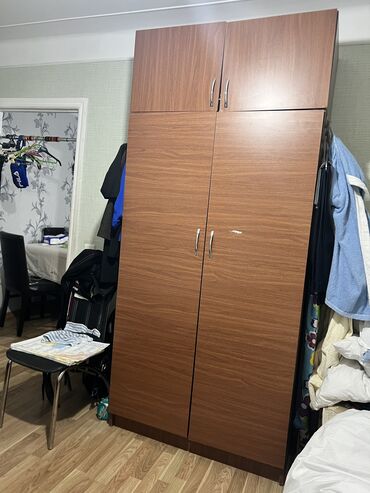 Шкафы: Гардеробный шкаф, Б/у, 2 двери, Распашной, Прямой шкаф, Азербайджан