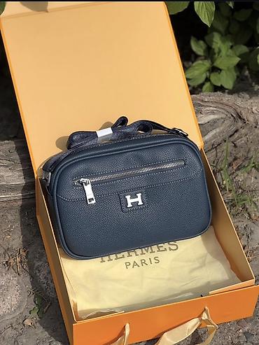 Сумка Hermes, компактная кросс‑боди/на плечо. - Материал: фактурная