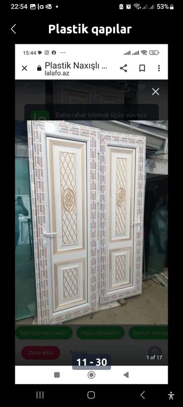 Plastik qapılar: Yeni Plastik qapı Zamok və çərçivə ilə, Zəmanətli, Pulsuz quraşdırma, Rayonlara çatdırılma, Pulsuz çatdırılma, Ödənişli çatdırılma — 19