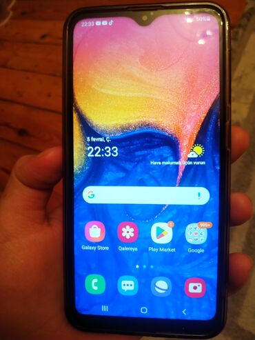 Samsung: Samsung Galaxy A10, 32 GB, rəng - Qara, Sensor