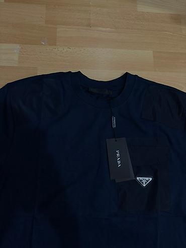 pull and: Мужская футболка, S, L, XL, Prada, Новый, цвет - Голубой, Самовывоз — 2