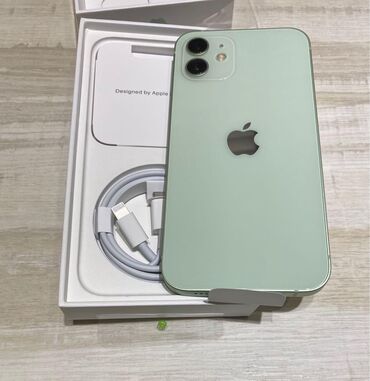 чехол iphone xs max: IPhone 12, Колдонулган, 128 ГБ, Жашыл, Коргоочу айнек, Каптама, Куту, 78 %