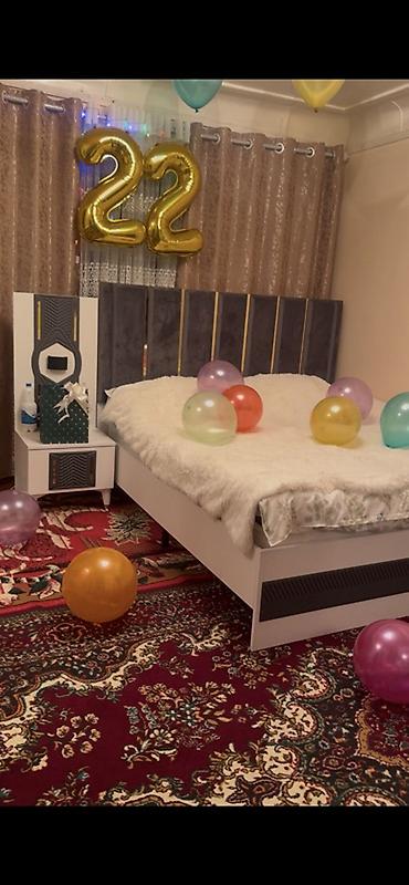 наматрасник непромокаемый бишкек: Двуспальная кровать с мягким высоким изголовьем и прикроватной тумбой — 1