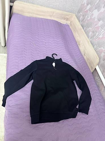 свитшоты мужские: Мужская толстовка, M, XL, Massimo Dutti, Новый, цвет - Черный, Бесплатная доставка — 1