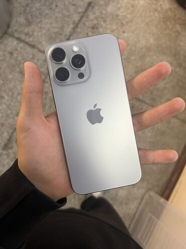 айфон 16 про бишкек цена: IPhone 15 Pro Max, Колдонулган, 256 ГБ, Күмүш, Коргоочу айнек, Каптама, 89 %