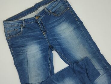 jeansy damskie rurki bershka: Jeans, 2XL (EU 44), condition - Good