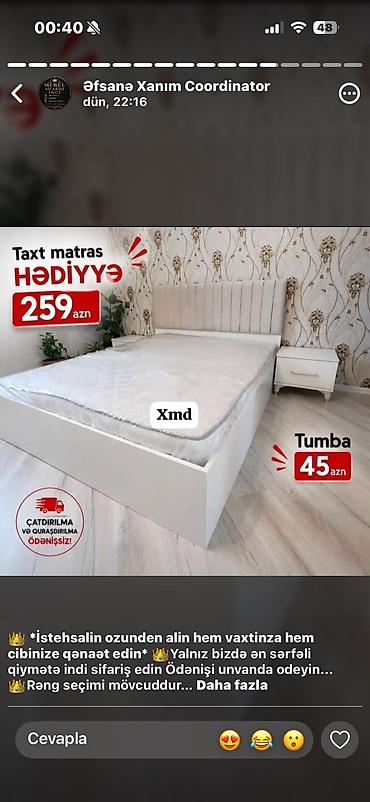 iwlenmiw kunc divan: Mebel dəsti – taxt və tumbalar - Taxt: yumşaq başlıqla, sadə və — 1