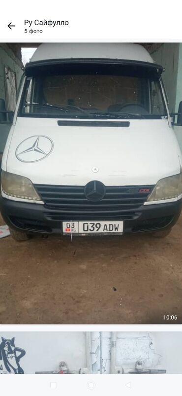 ярис 2: Mercedes-Benz Sprinter: 2000 г., 2.7 л, Механика, Дизель, Фургон