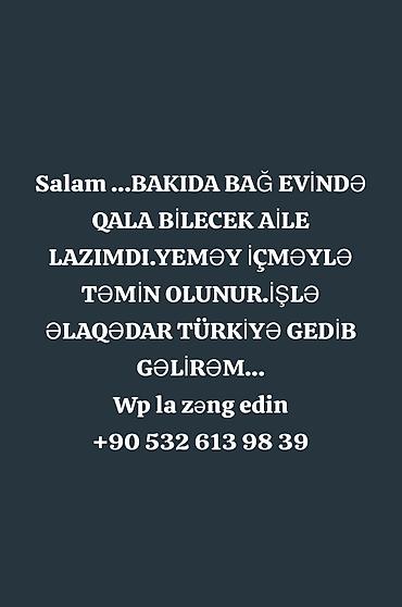 evdən is vakansiya: Temiz ailə olsa maaşda verərəm — 1