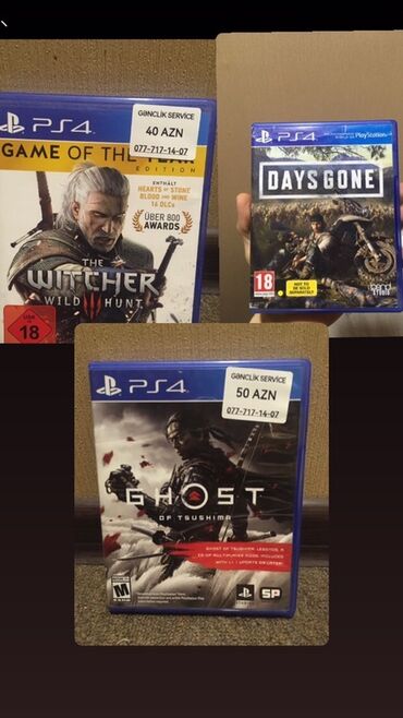 Oyun diskləri və kartricləri: The Witcher 3: Wild Hunt, Ekşn, Disk, PS4 (Sony Playstation 4), Pulsuz çatdırılma