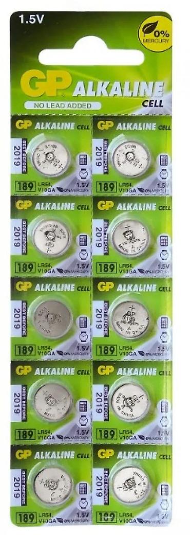 Baterije: GP Alkaline dugmadne baterije – model 189 (LR54, V10GA), 1.5V Opis: - — 1