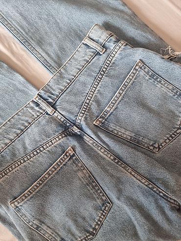 levis belgrade: ZARA ženske farmerke – model širokih nogavica - Boja: svetlo plava — 3