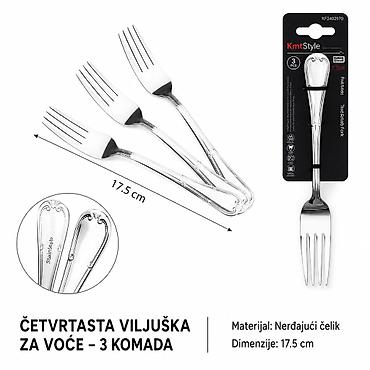 Viljuške: KMT Desertna viljuška sa cvetnom drškom 2402970 - Brend: Kmt Style - — 1