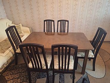 study table: Обеденная группа на 6 персон б/у в отличном состоянии, имеются — 5