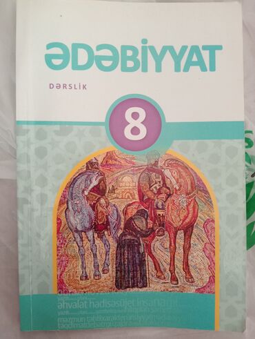 edebiyyat 6 ci sinif derslik: 8.sinif ədəbiyyat kitabı yarı qiymətinə 3manata