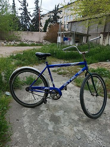 Velosipedlər: Şəhər tipli velosiped – STELS brendi - Rəng: mavi (gümüşü arxa — 2