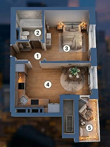 Недвижимость: 1 комната, 40 м², Технопарк Элитка, 9 этаж, ПСО (под самоотделку) — 2