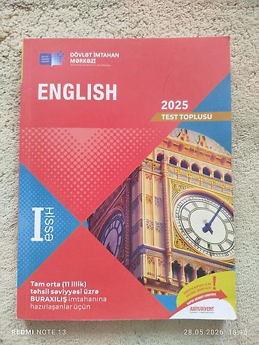 Testlər: İngilis dili Testlər 11-ci sinif, DİM, 1-ci hissə — 1