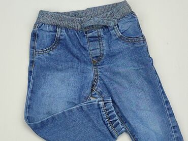 jeansy z łatami: Spodnie jeansowe, F&F, 1.5-2 lat, 92, stan - Dobry
