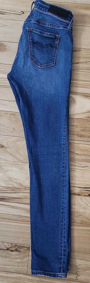 Farmerke: REPLAY ženske farmerke – model New Luz (Skinny Fit) - Klasičan plavi — 7