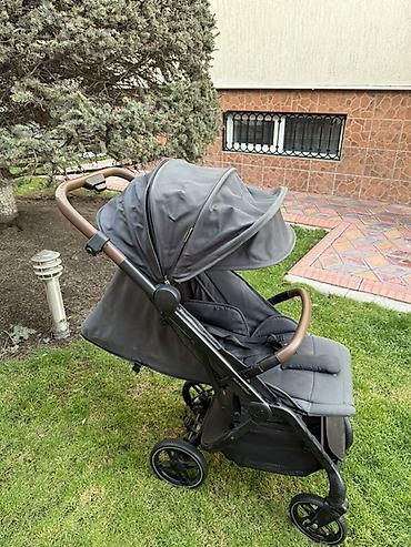 Коляски: Коляска, цвет - Серебристый, Б/у — 11