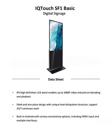 Рекламные щиты: SF1 BASIC 43" Interactive Digital Signage LE043KD SF1 BASIC 43" — 1