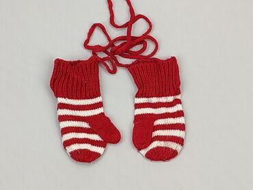 czerwona spódniczka w kratke: Rękawiczki, 16 cm, stan - Dobry
