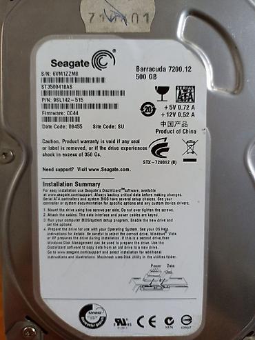 hard disk: Накопитель для ПК, Б/у, Seagate, HDD, 512 ГБ, 3.5", Для ПК — 4