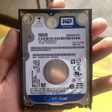 Жесткие диски, переносные винчестеры: Накопитель, Б/у, Western Digital (WD), HDD, 512 ГБ, Для ноутбука