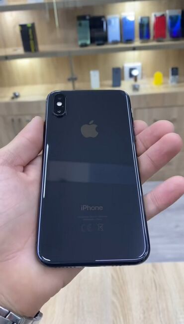 Apple iPhone: IPhone Xs, 64 GB, Qara, Zəmanət, Face ID, Sənədlərlə