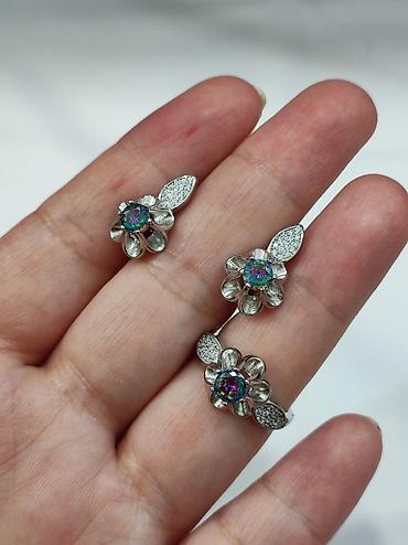 Серебряные наборы украшений: Набор украшений, Проба 925, Женские, Новый at lalafo.kg — 2 Серебряные наборы украшений: Набор украшений, Проба 925, Женские, Новый — 2