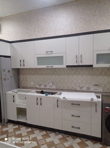 Sifarişlə mətbəx mebeli: Sifarişlə mətbəx dəsti, Özü çəkən petlələr, MDF — 7