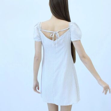 ткань сингапур цена: Повседневное платье, Made in KG, Лето, Короткая модель, S (EU 36), M (EU 38)