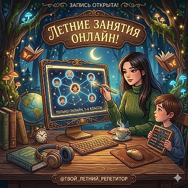 репетитор начальной школы: Подготовка начальных классов и дошкольников, Русский, Индивидуальное, Онлайн — 1