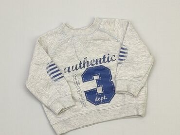 krótkie spodenki dla chłopca 86: Sweatshirt, F&F, 9-12 months, condition - Good