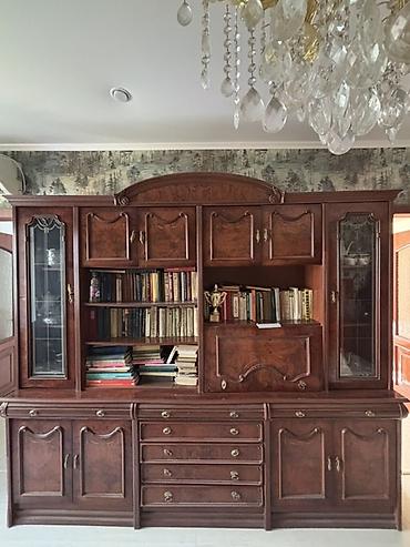 Зал үчүн гарнитуралар: Зал үчүн гарнитур, Колдонулган, Шкаф, Жыгач, Өзү алып кетүү, түсү - Күрөң — 1