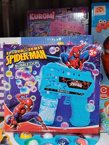 Пузырчатый пистолет Spider-Man (Spider-Sense Spider-Man Bubble Gun) - at lalafo.kg Пузырчатый пистолет Spider-Man (Spider-Sense Spider-Man Bubble Gun) -