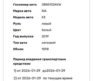 Kia: Kia K3: 2019 г., 1.6 л, Автомат, Бензин, Седан — 12