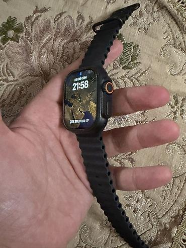 qız ucun saat: Apple Watch Ultra 3 qara rəng, pil 100 faiz, 3-4 ay istifadə olunub — 1