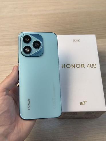 HONOR 400 Lite 5G — стильный смартфон в голубом цвете. Ключевые