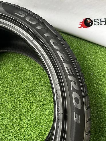 чёрные зимние: Шины 285 / 35 / R 20, Зима, Б/у, Пара, Легковые, Италия, Pirelli — 4