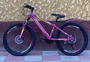 Велосипеды: С продажи новый велосипед Skill max для девочек размер колеса 24. И